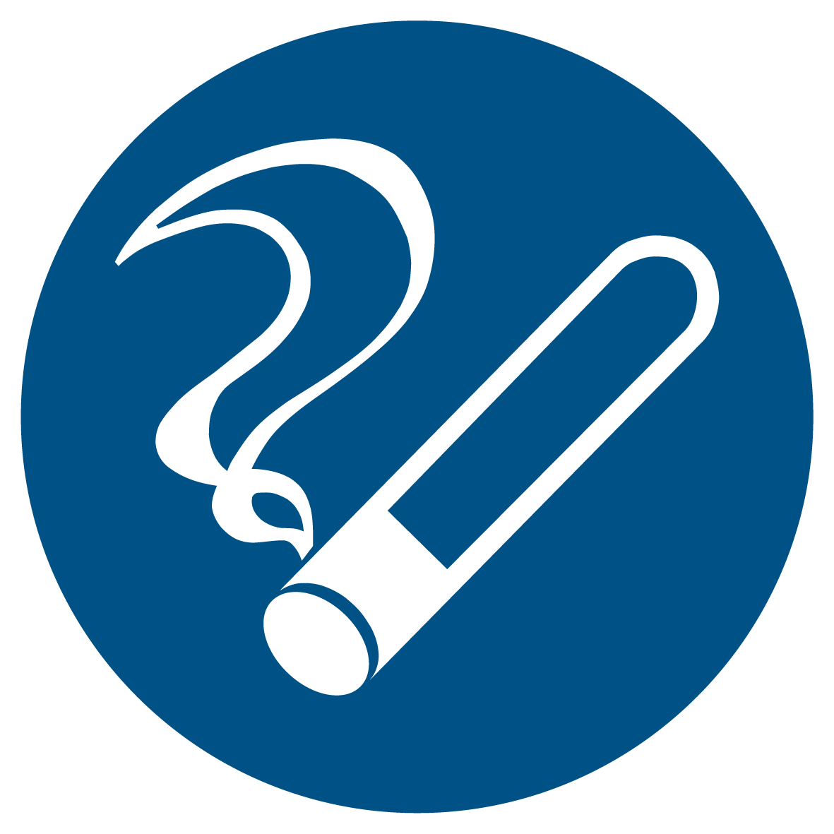 Gebotsschild - Rauchen gestattet