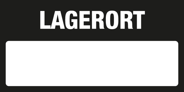 Inventar- & Wartungsschild - Lagerort | 1 VE = 50 Stck.