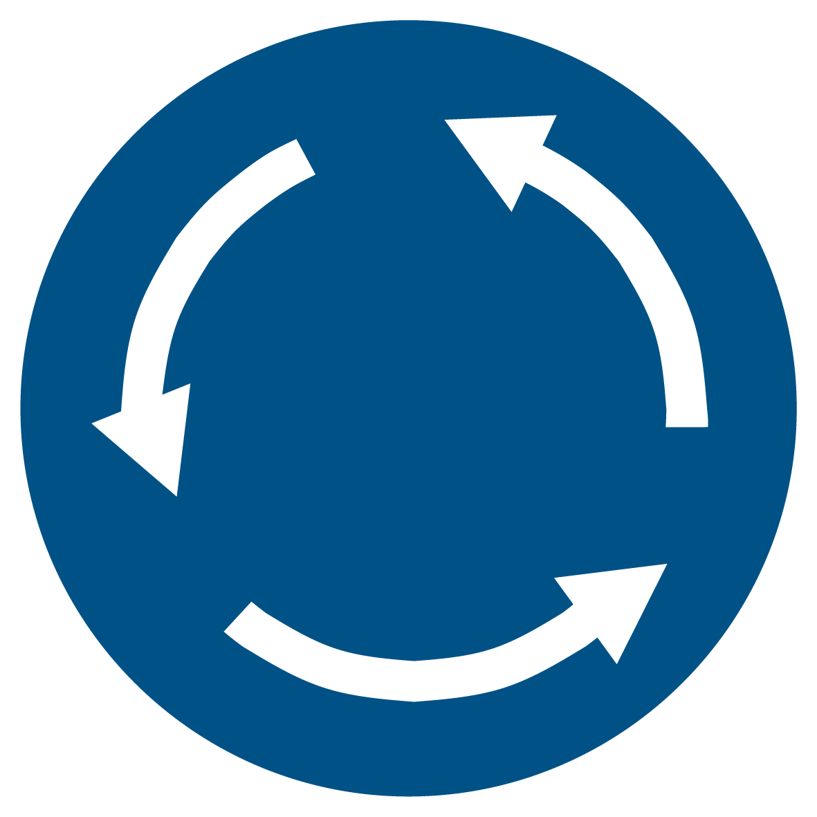 Gebotsschild - Kreisverkehr