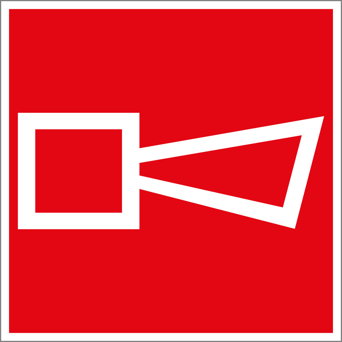 Brandschutzschild - Alarmhupe
