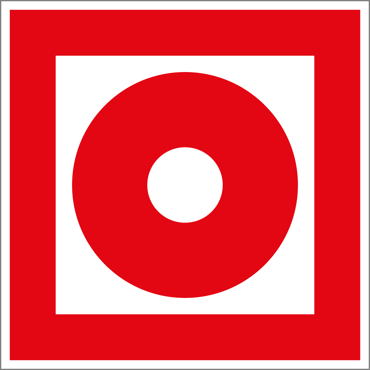 Brandschutzschild - Brandmelder