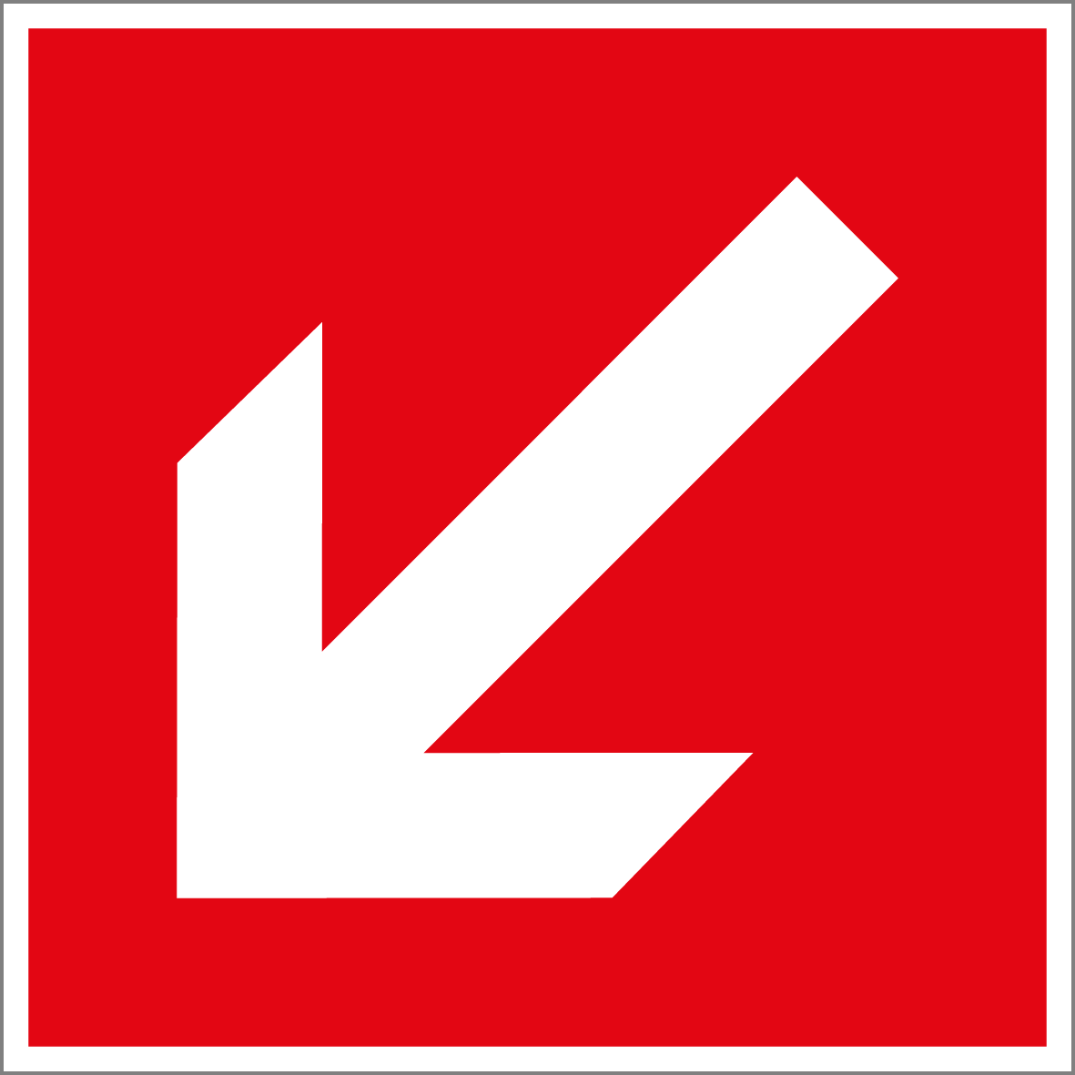 Brandschutzschild - Richtungspfeil aufwärts/abwärts
