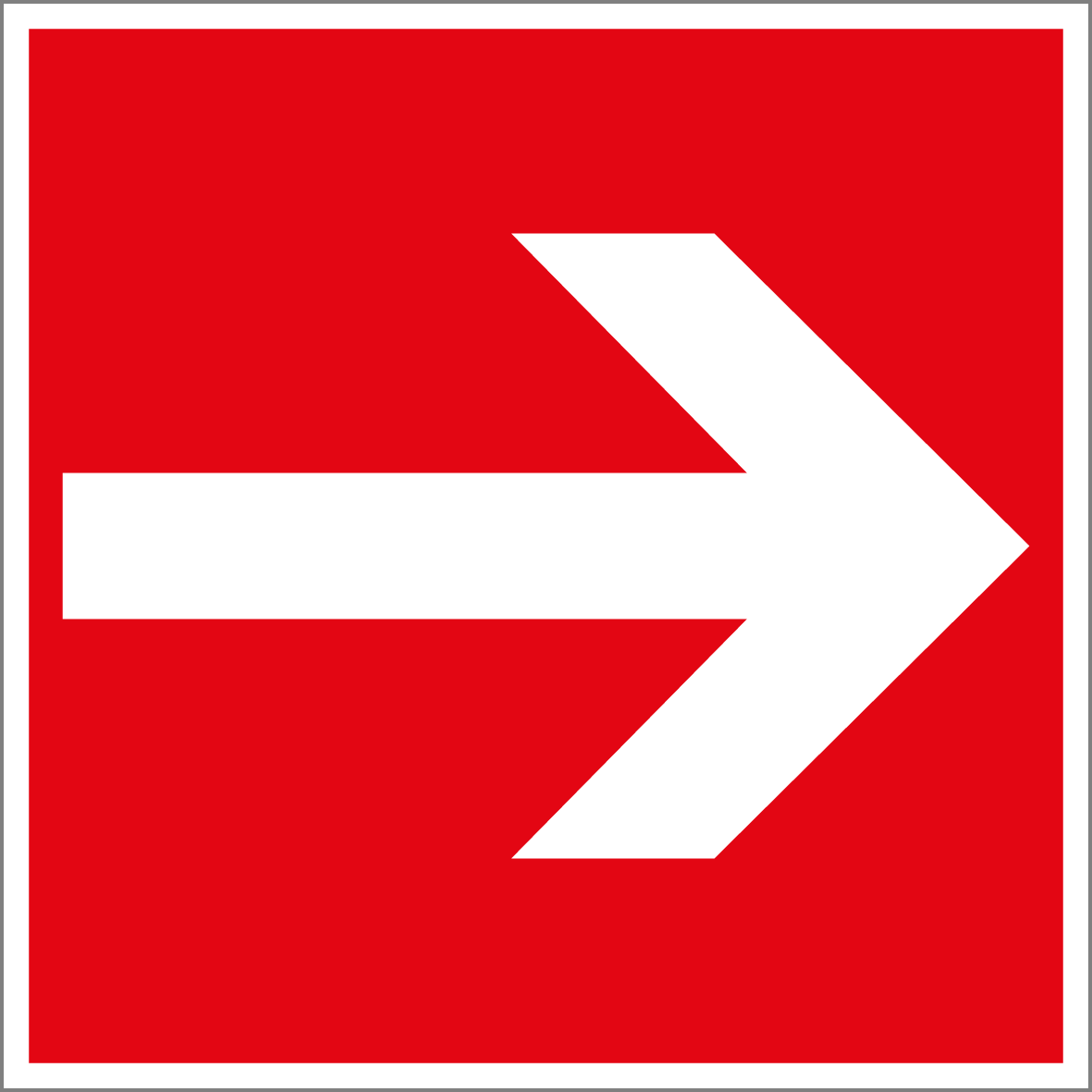 Brandschutzschild - Richtungspfeil links/rechts