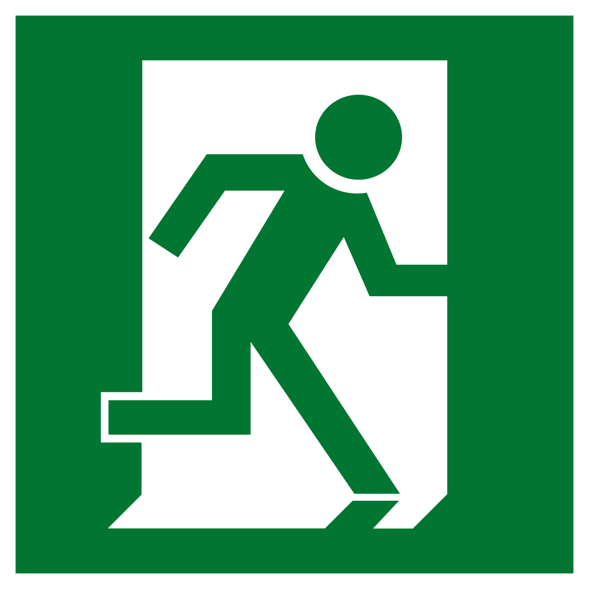 Rettungs- & Fluchtwegschild - Notausgang rechte Hand