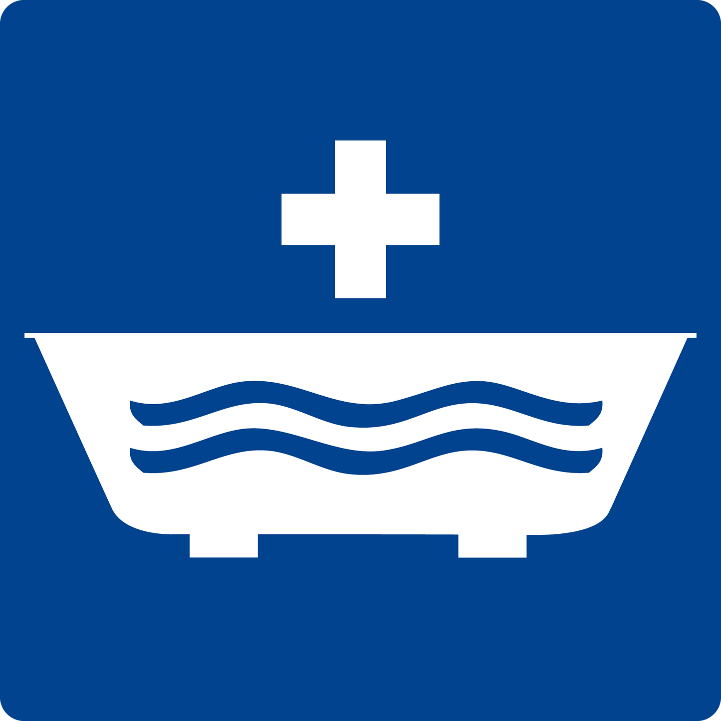 Schwimmbadschild - Medizinisches Bad