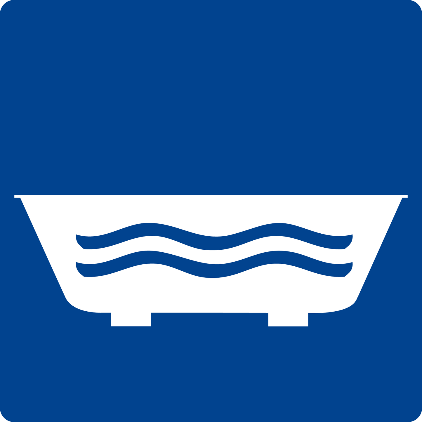 Schwimmbadschild - Wannenbad
