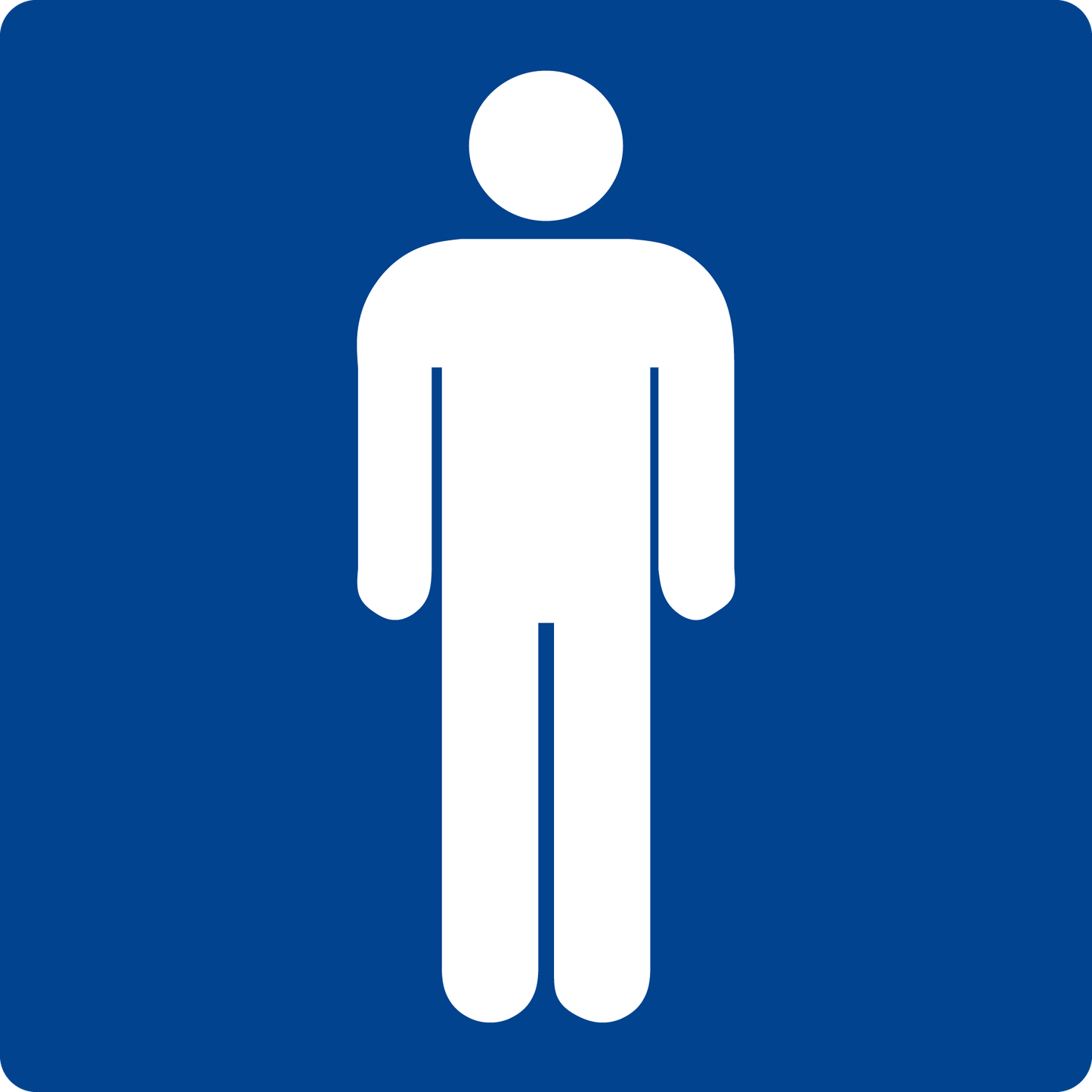 Schwimmbadschild - WC Herren