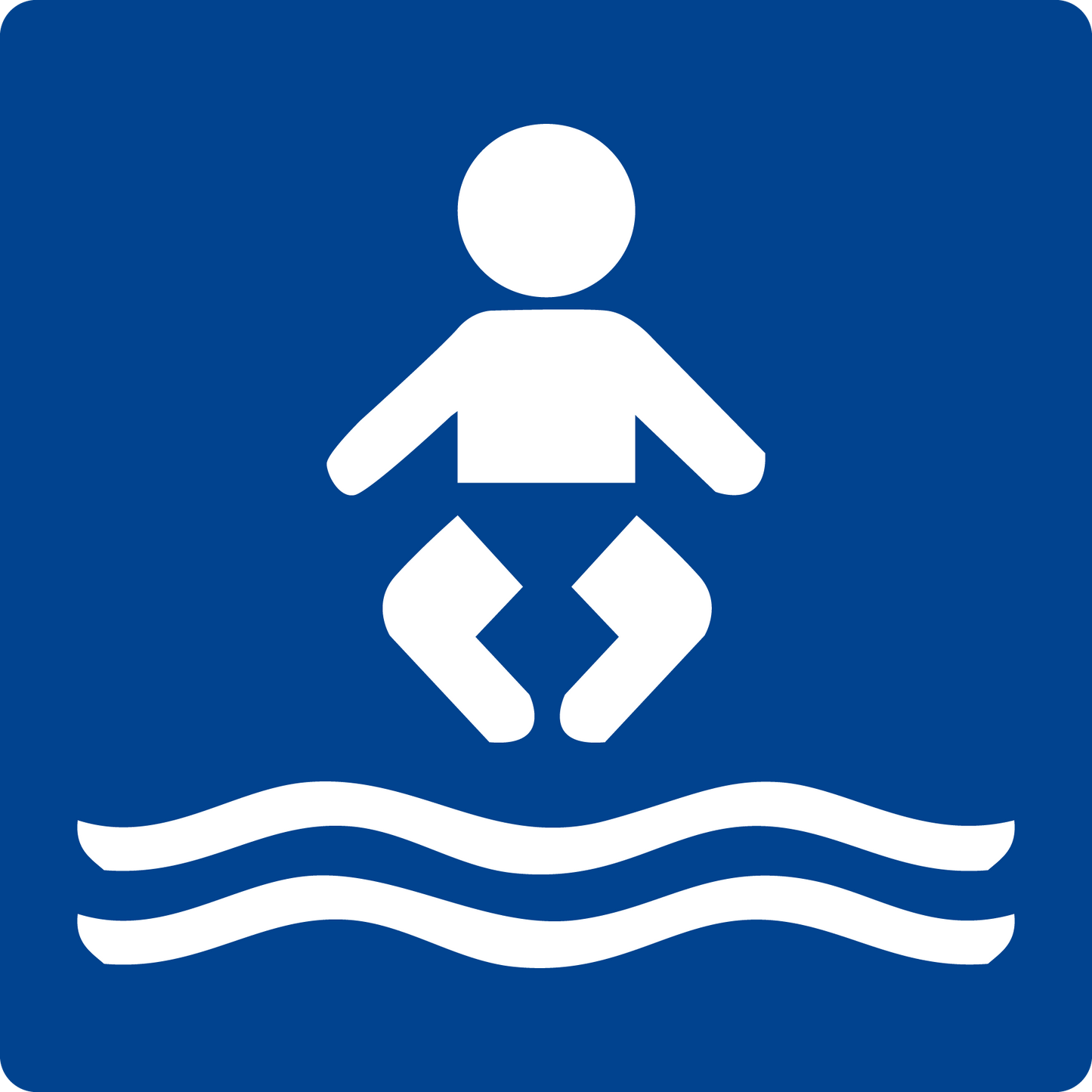Schwimmbadschild - Babybecken
