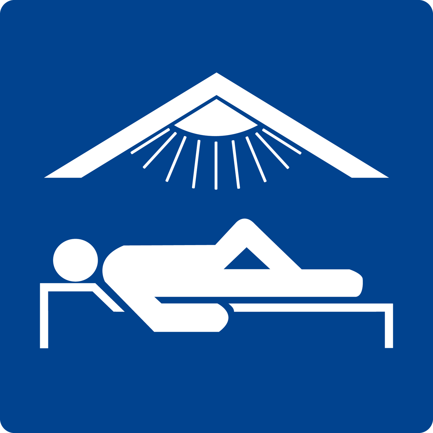 Schwimmbadschild - Solarium