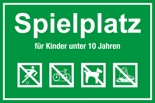 Spielplatzschild - Spielplatz