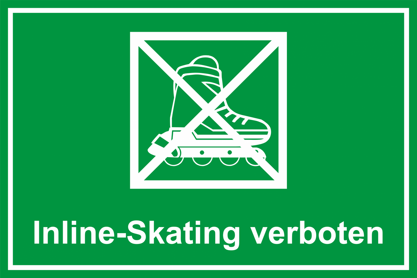 Spielplatzschild - Inline-Skating verboten