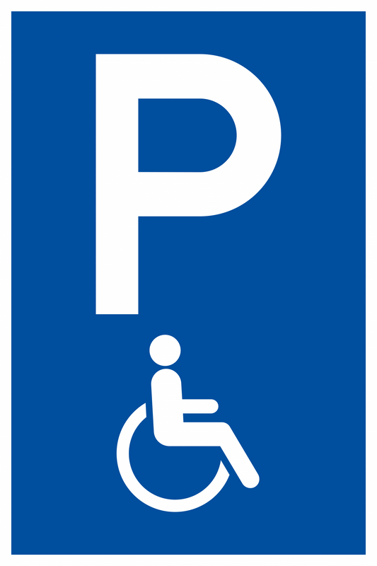 Parkplatzschild - Nur für Rollstuhlfahrer