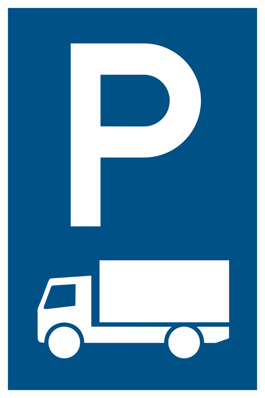 Parkplatzschild - Nur für LKW