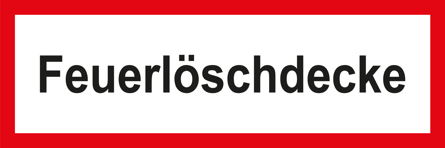 Feuerwehrschild - Feuerlöschdecke