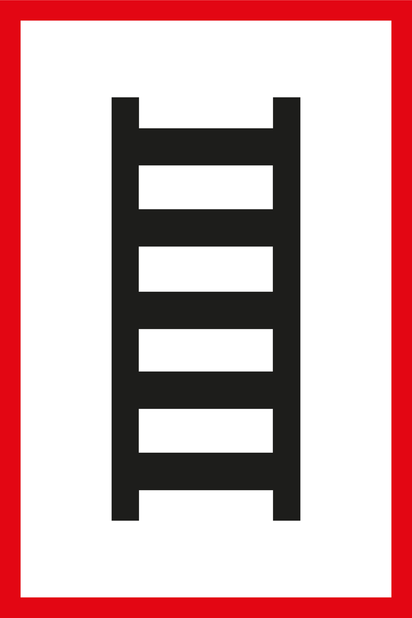 Feuerwehrschild - Leiter