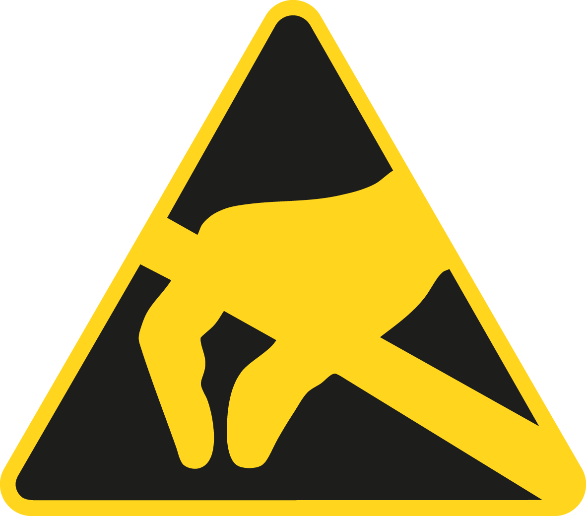 Warnschild - Elektronik Schutzzone