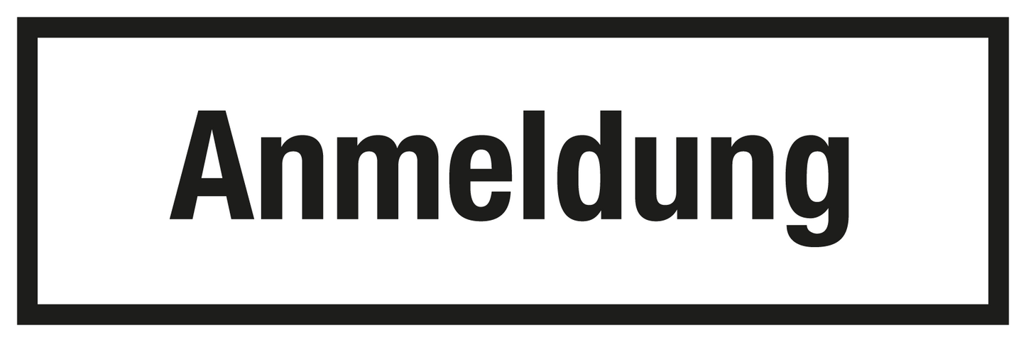 Gastronomie- und Gewerbeschild - Anmeldung