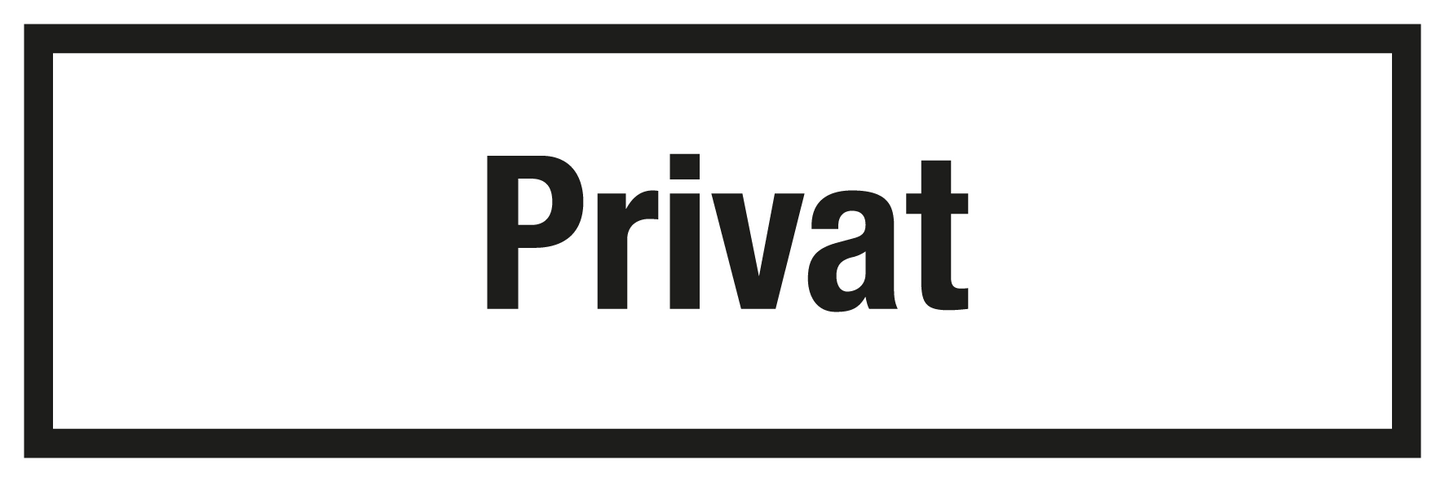 Gastronomie- und Gewerbeschild - Privat