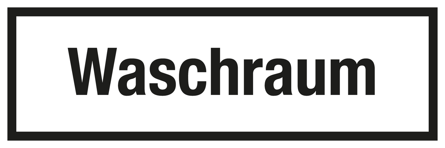 Gastronomie- und Gewerbeschild - Waschraum