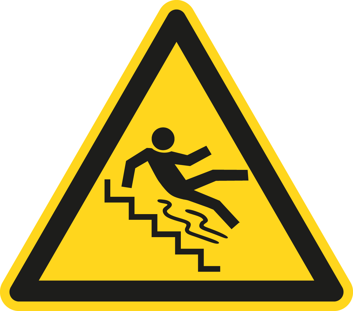 Warnschild - Vorsicht Treppe