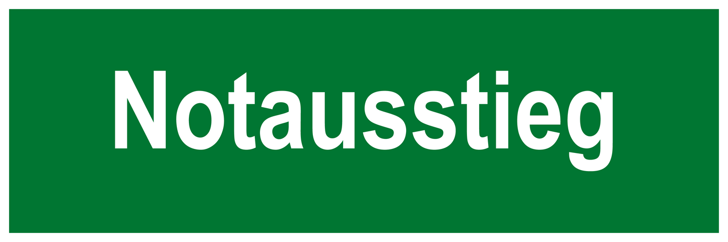 Rettungs- & Fluchtwegschild - Notausstieg