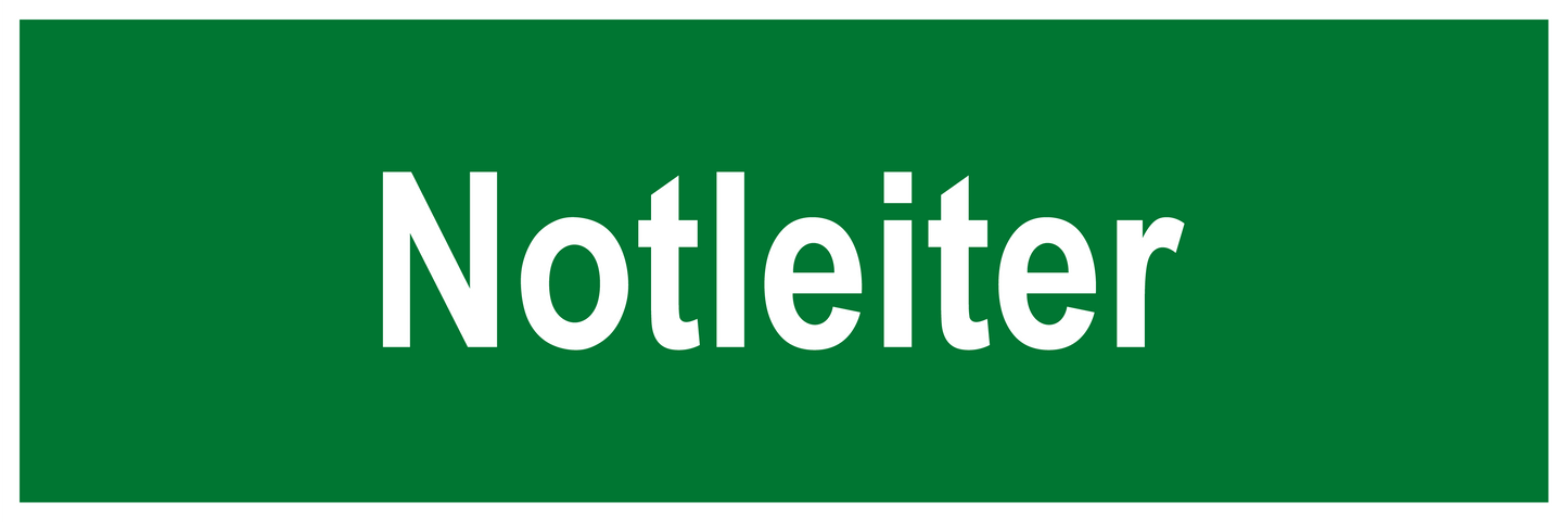 Rettungs- & Fluchtwegschild - Notleiter