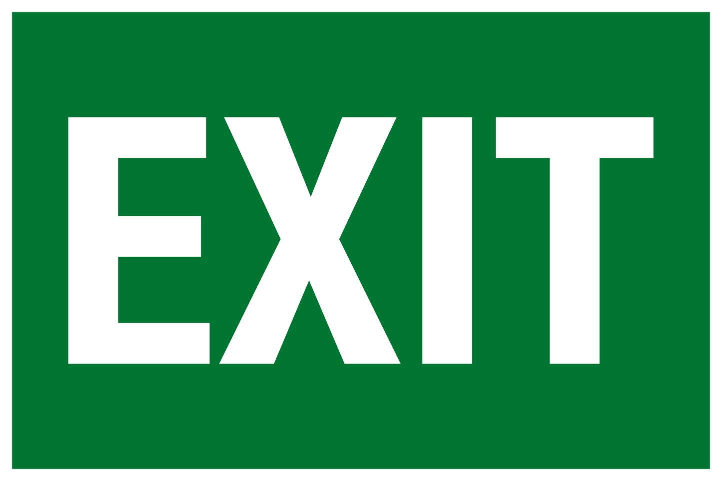 Rettungs- & Fluchtwegschild - Exit