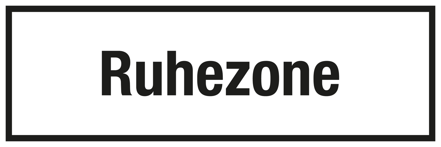 Krankenhaus- und Praxisschild - Ruhezone