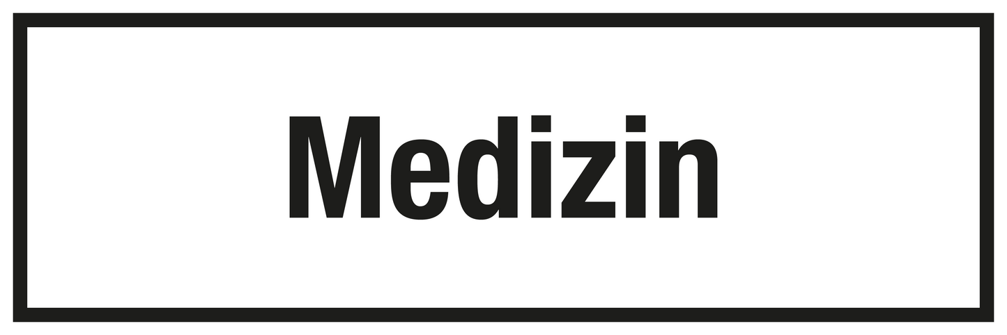 Krankenhaus- und Praxisschild - Medizin