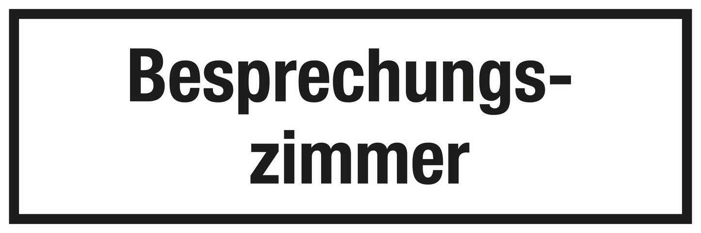 Krankenhaus- und Praxisschild - Besprechungszimmer