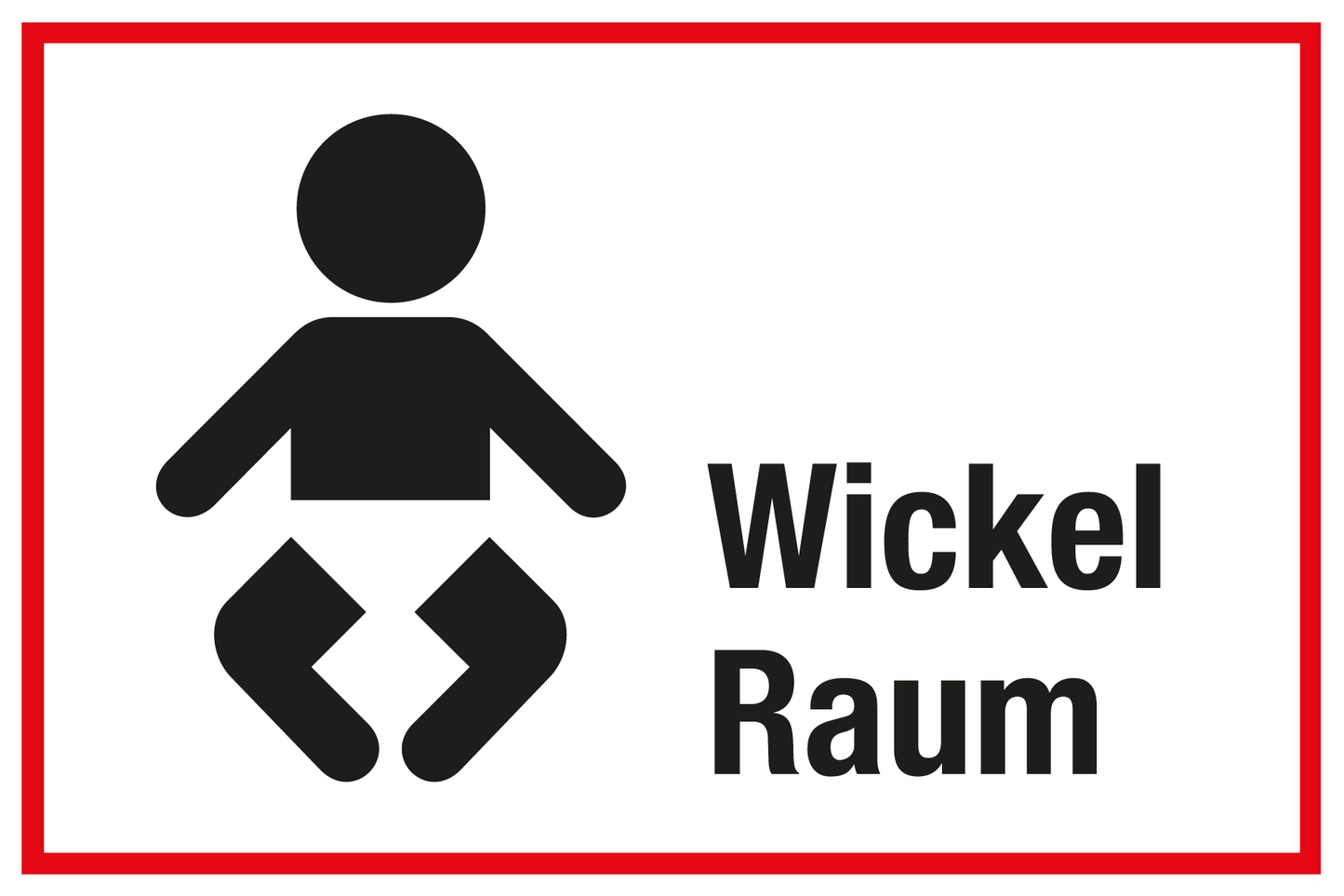 Krankenhaus- und Praxisschild - Wickelraum