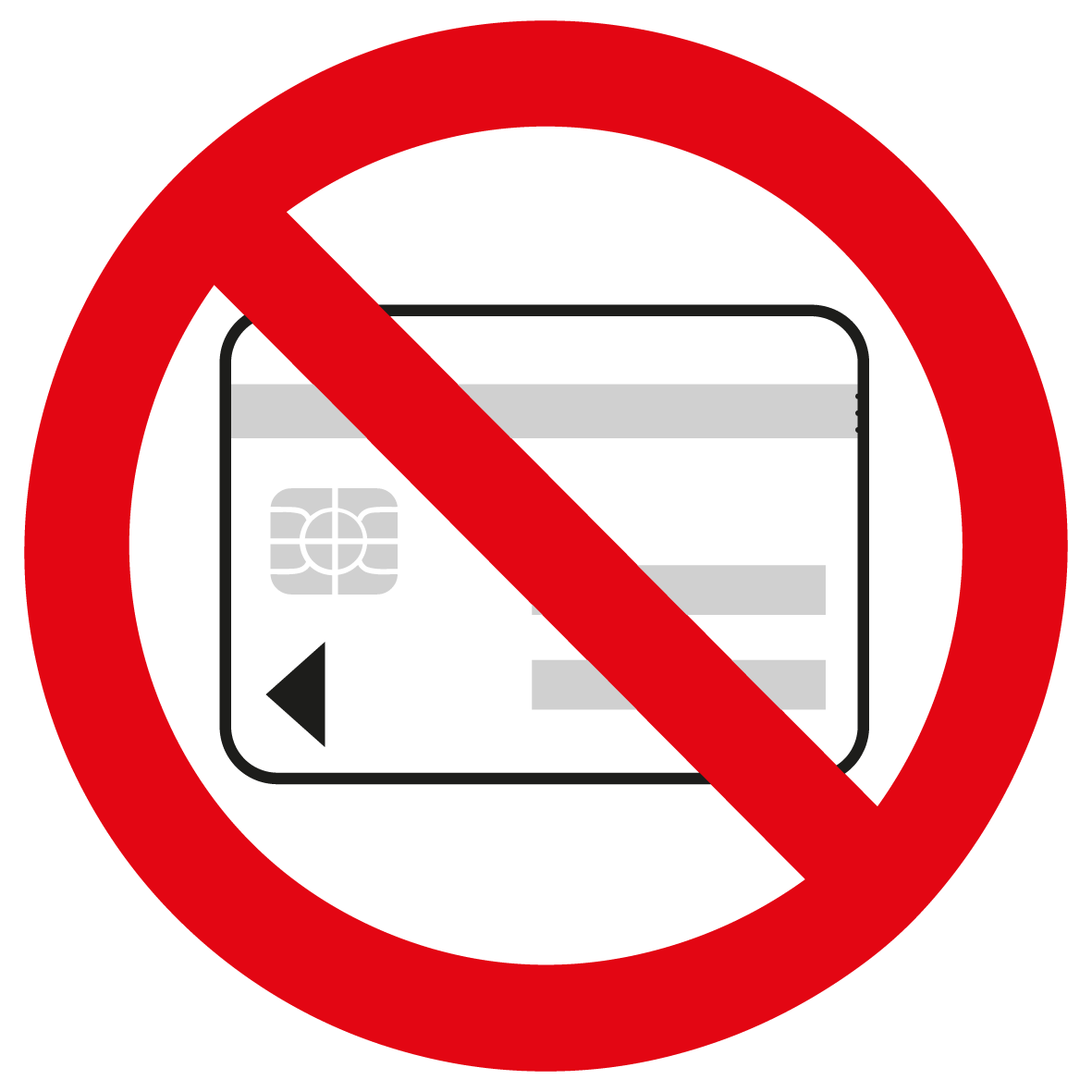 Verbotsschild - Mitführen von elektronischen Datenträgern verboten