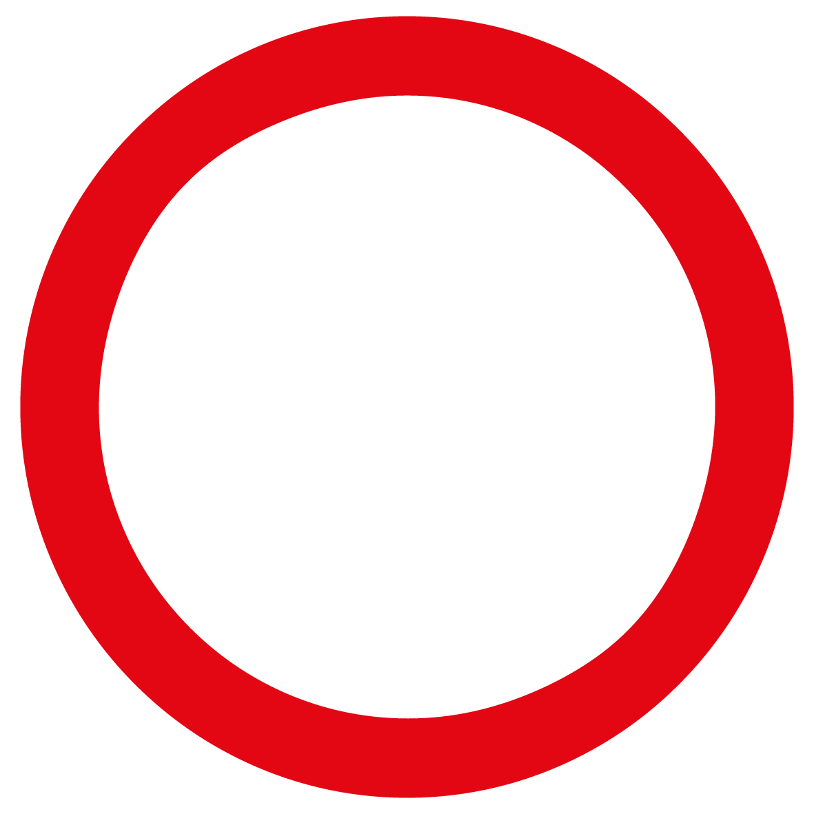 Verbotsschild - Durchfahrt verboten