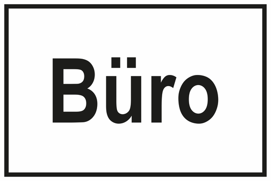 Zutrittsschild - Büro