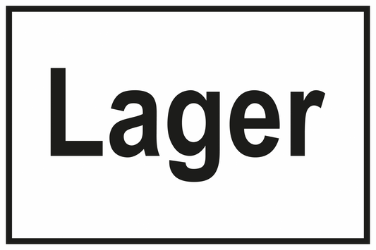 Zutrittsschild - Lager