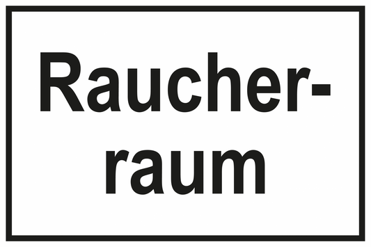 Zutrittsschild - Raucherraum