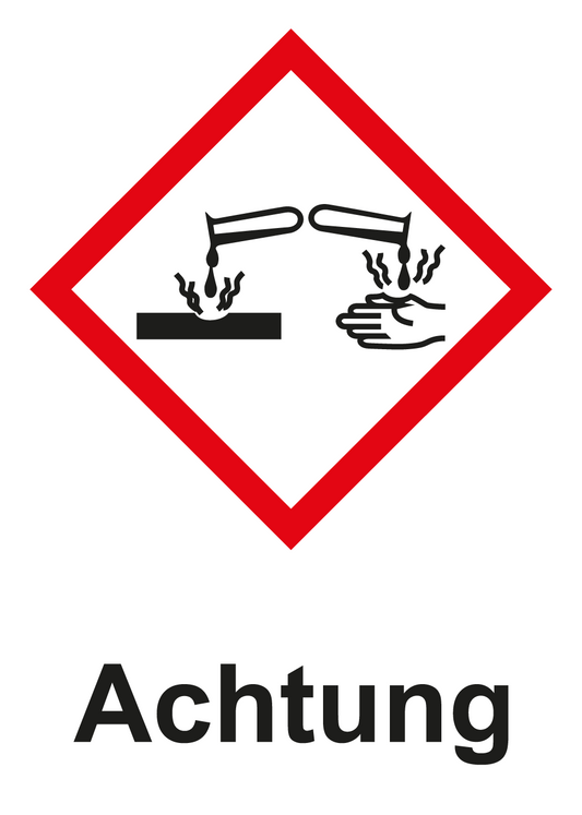 GHS Kennzeichnung - Achtung, ätzend