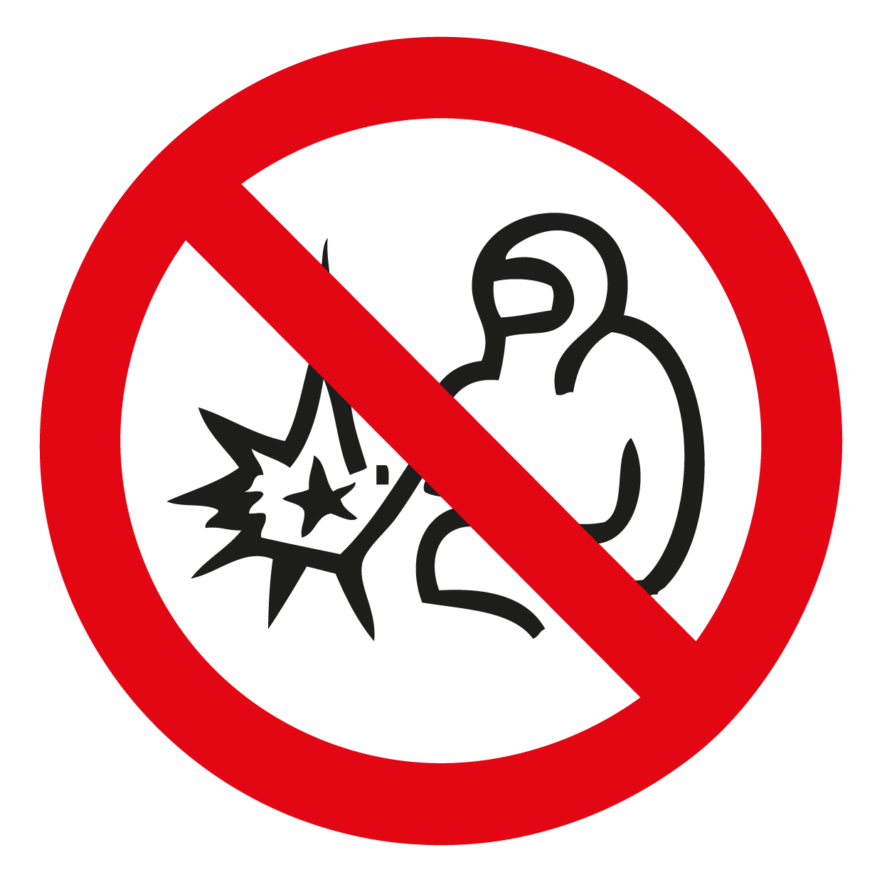 Verbotsschild - Schweißen verboten