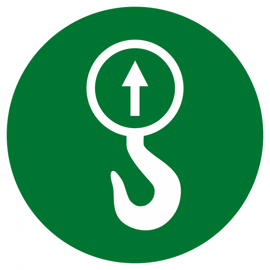 Hinweisschild - Nur Heben