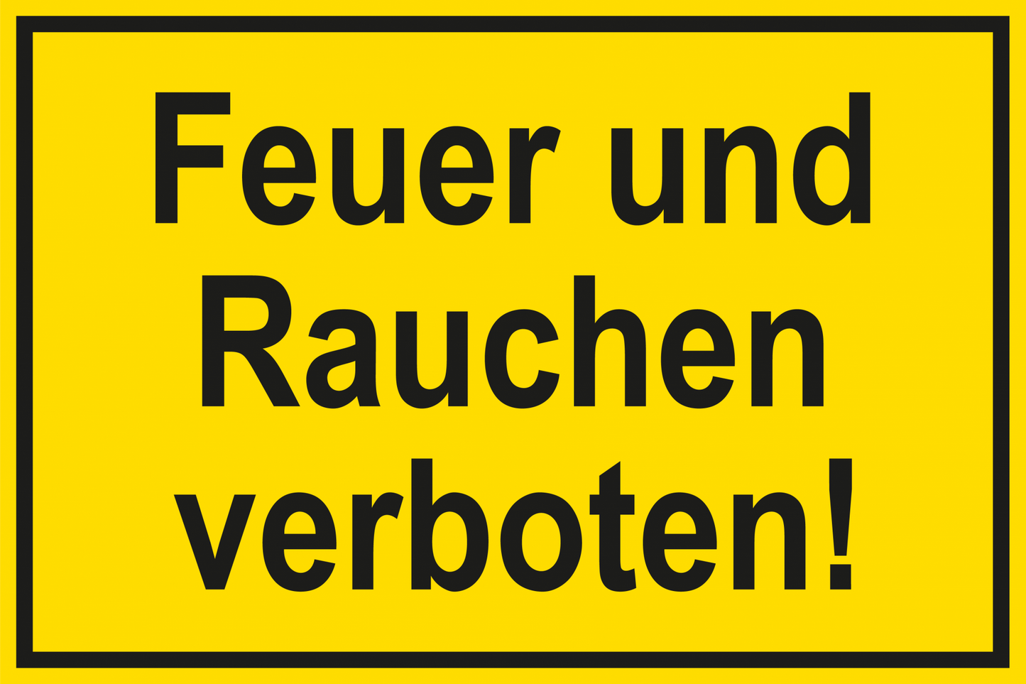 Schild für Gas- und Heizungsanlagen - Feuer und Rauchen verboten!