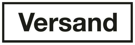 Zutrittsschild - Versand