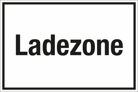 Zutrittsschild - Ladezone