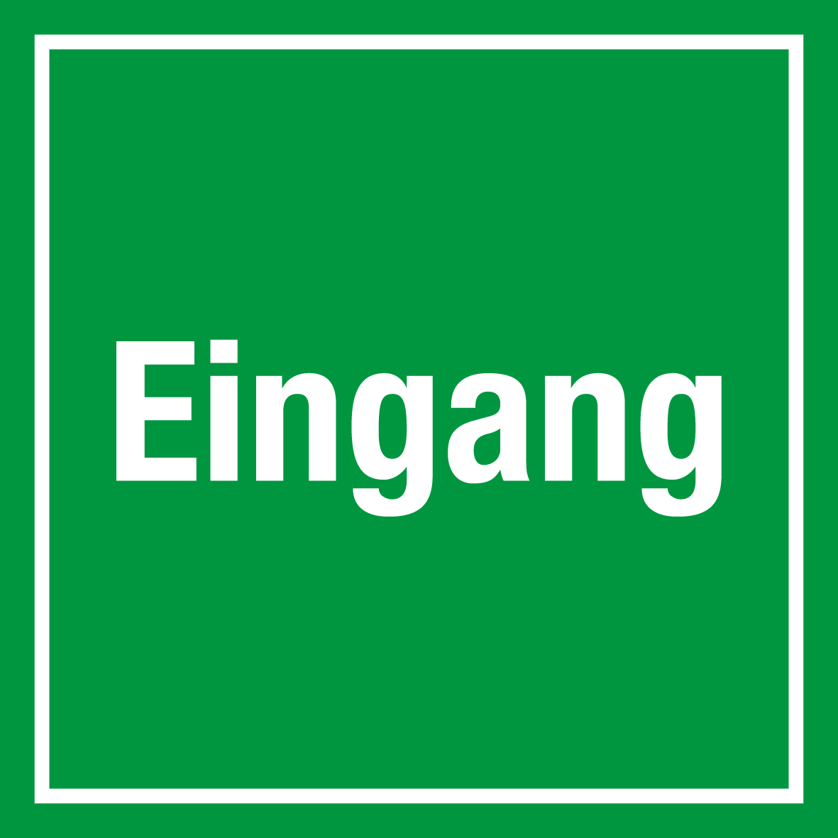 Türschild - Eingang