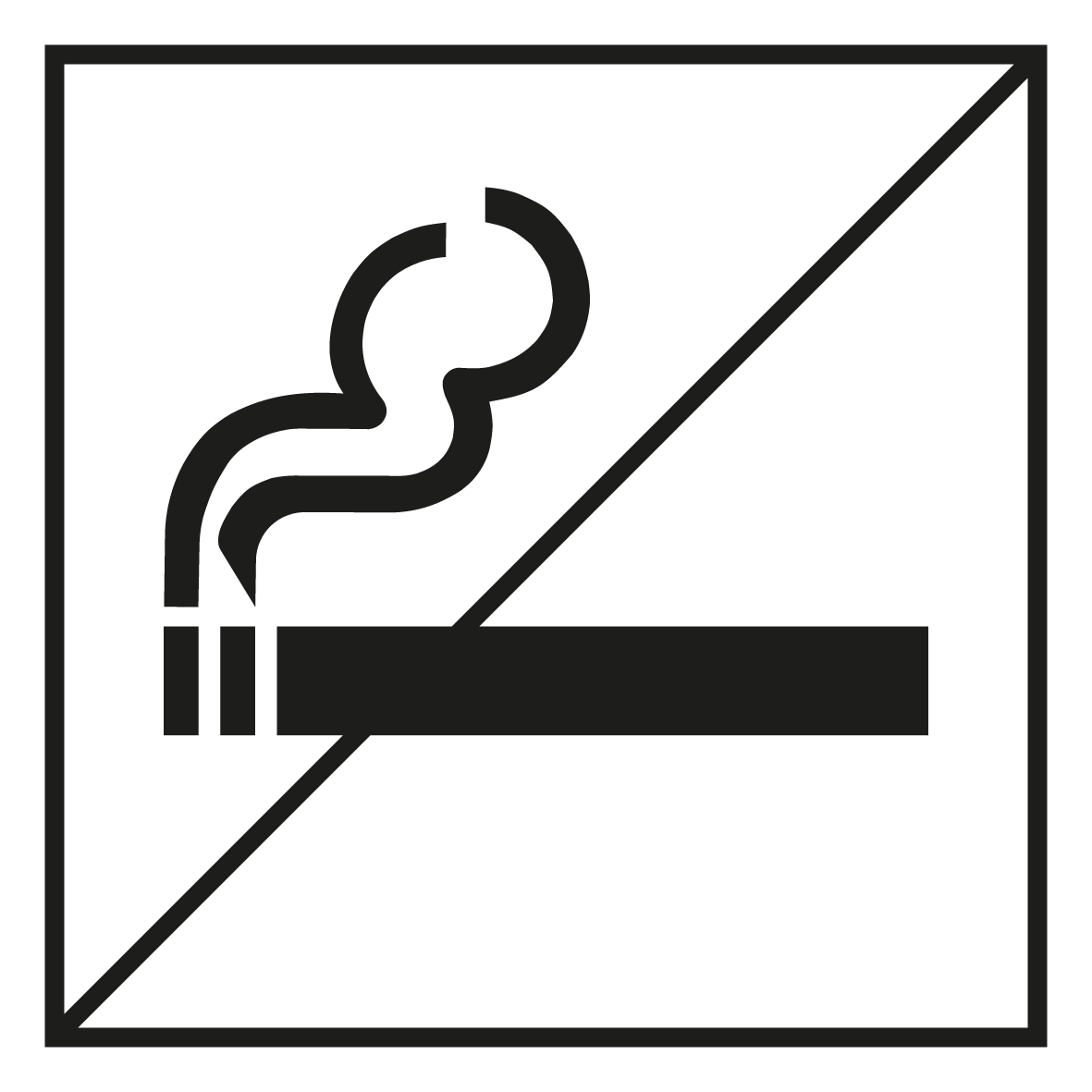 Türkennzeichnung - Rauchverbot