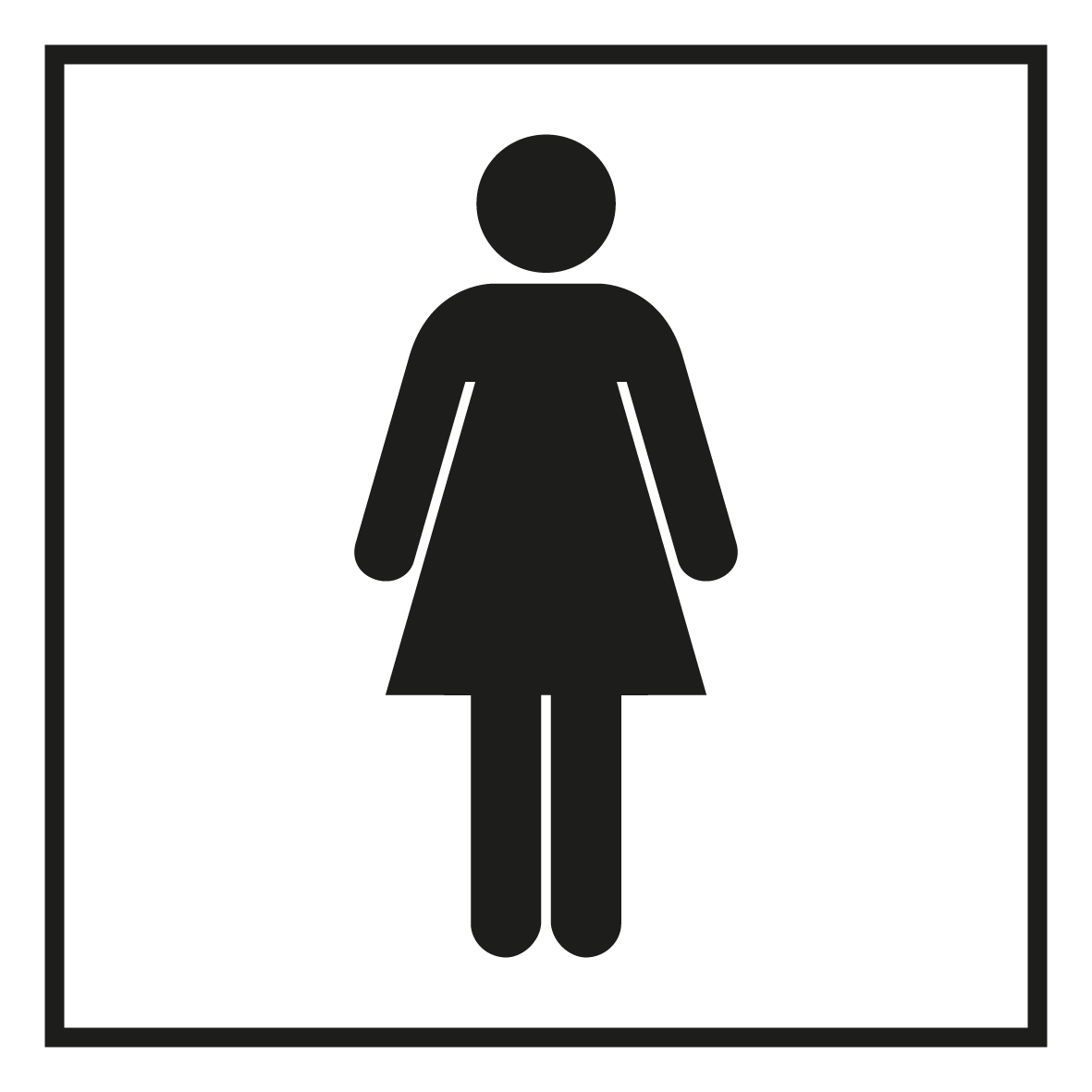 Türschild - WC Damen