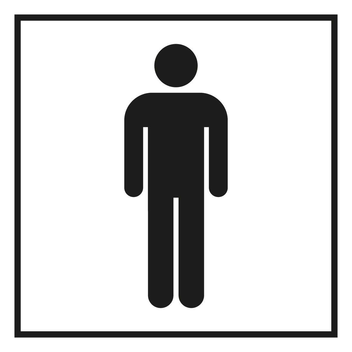 Türkennzeichnung - WC Herren