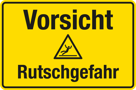 Winterschild - Vorsicht Rutschgefahr