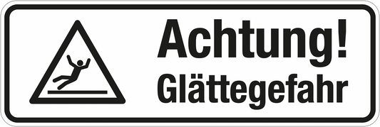 Winterschild - Achtung! Glättegefahr