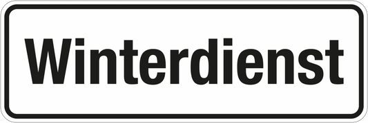 Winterschild - Winterdienst