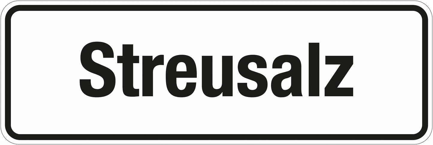 Winterschild - Streusalz